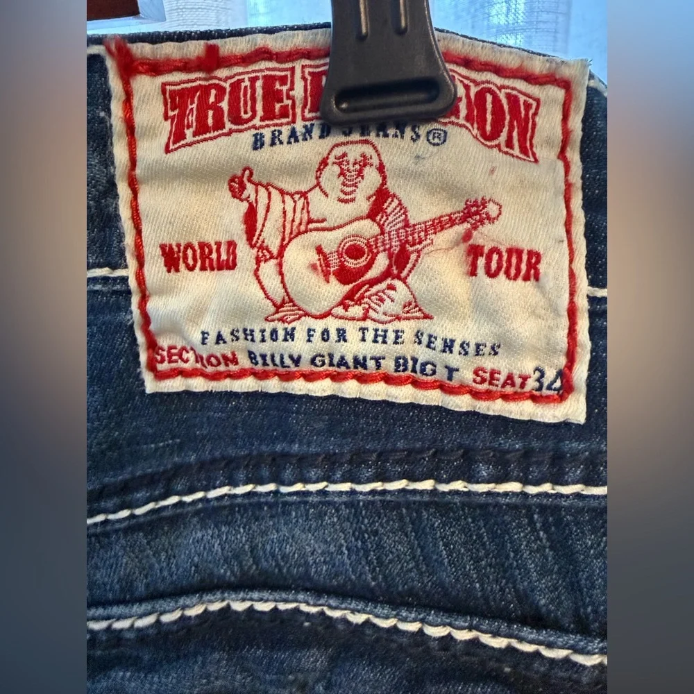 True Religion Men’s Jeans Billy Giant Big T Seat Sz 34/29